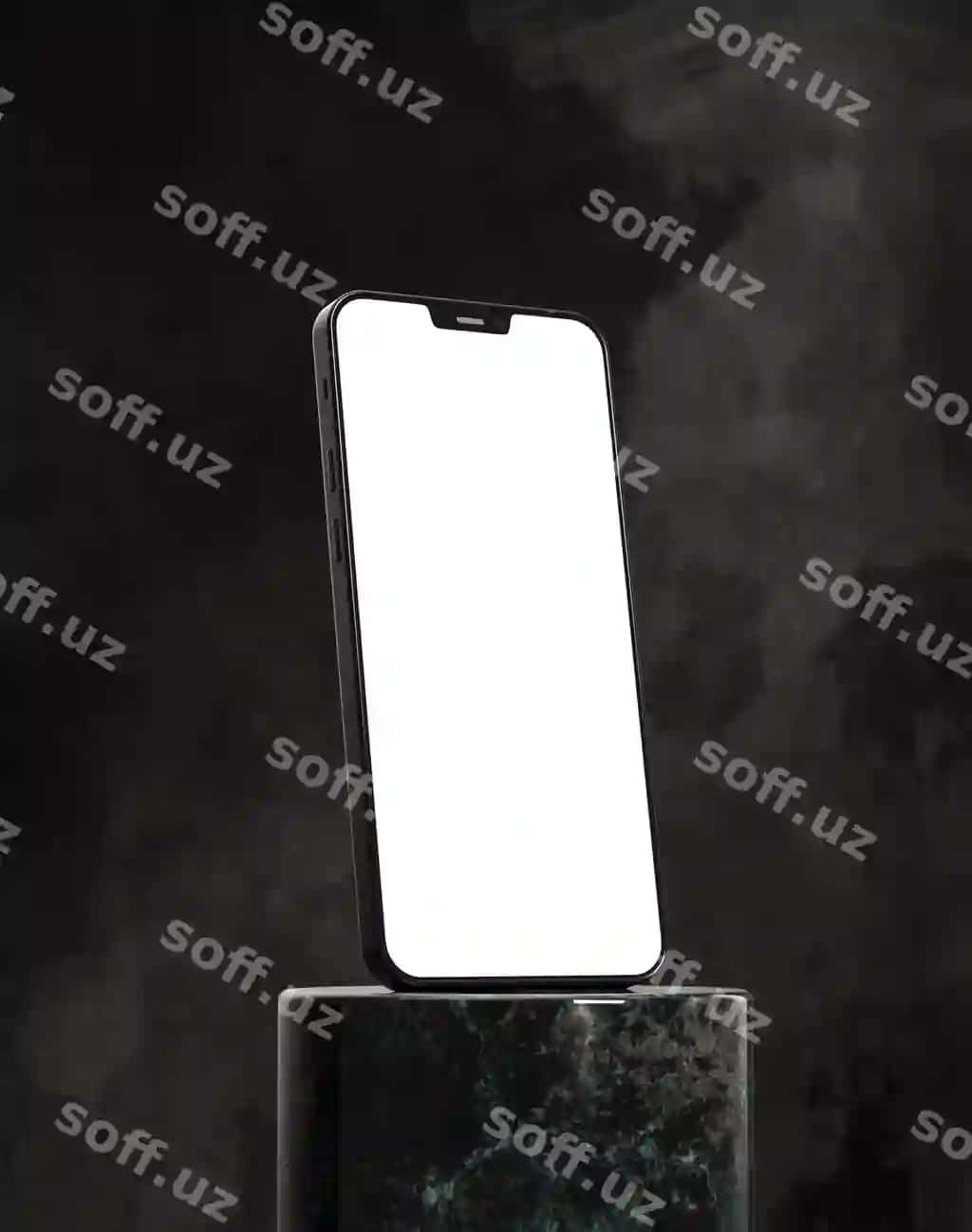 Qurilma mockup marqli jadval | Device mockup marble table