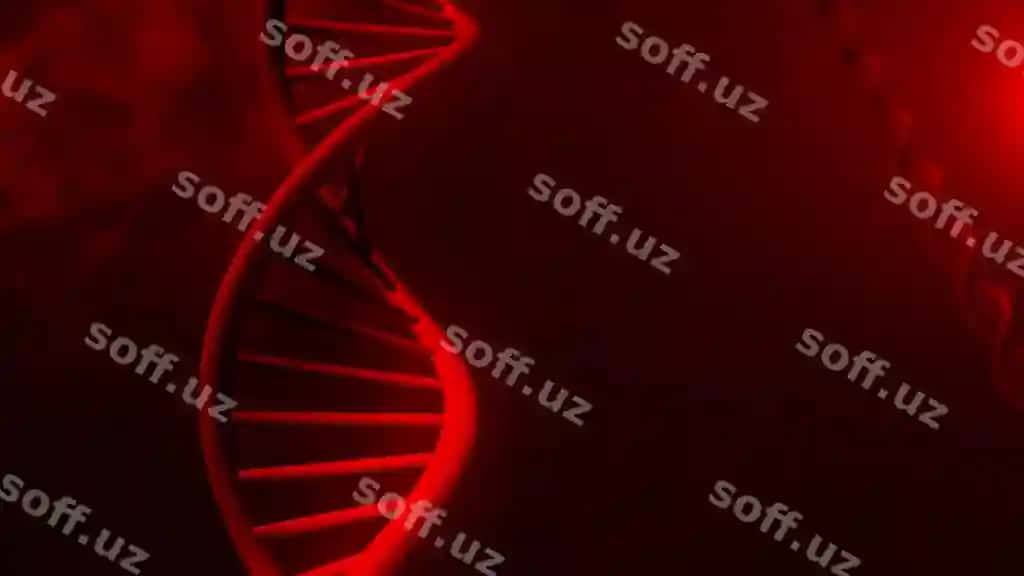 DNA tuzilishi abstrakt qizil fon 3D illustratsiyasi | Dna structure abstract red background 3d illustration
