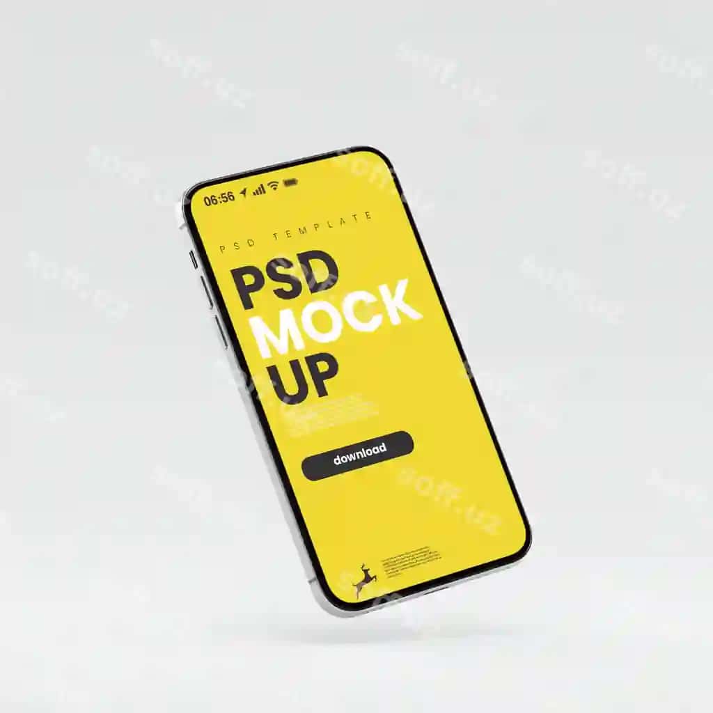 Moslashuvchan akilliq telefon PSD mockup professional brending marketing | Customizable smartphone psd mockup professional branding marketing