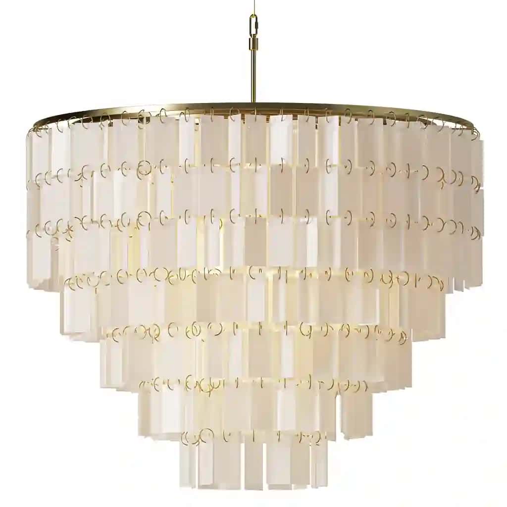 ALOADecor Capiz Shell Farmhouse Chandelier