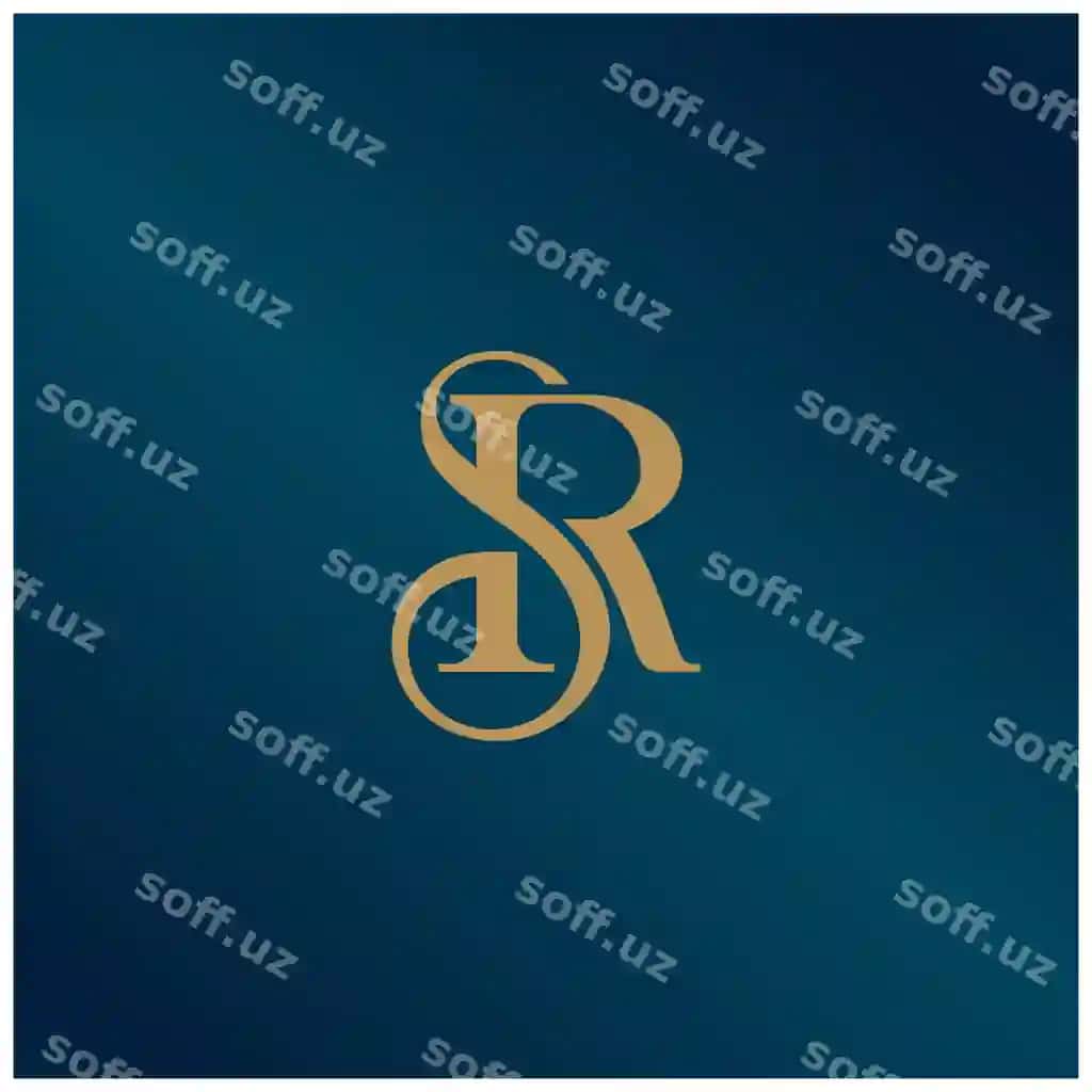 Sr logotip dizayni vektor illustratsiyasi | Sr logo design vector illustration
