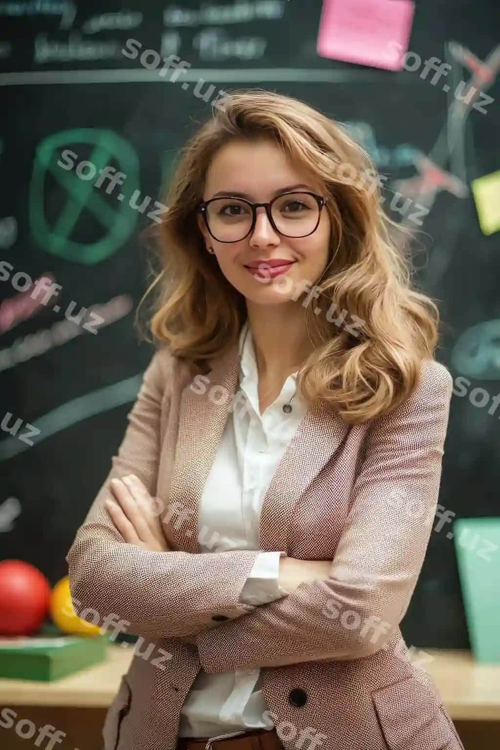 O'qituvchi doska maktab selevtiv fokus | Teacher blackboard school selective focus