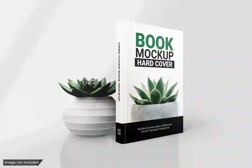 Kitobning qattiq muqovali maketi | Book hard cover mockup