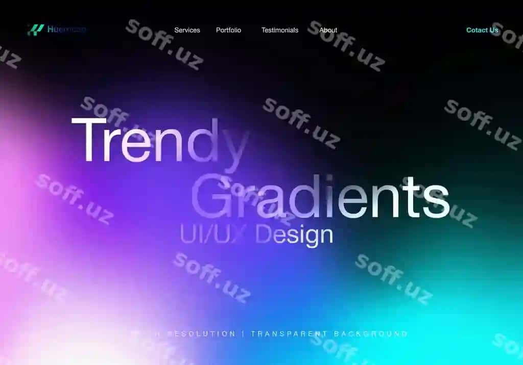 Moda gradient psd shaffof ui ux dizayni | Trendy gradient psd transparent ui ux design
