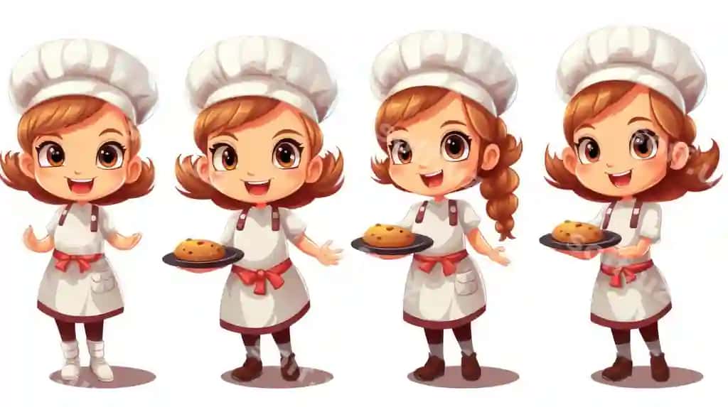 Oshpaz formasi karykatura bolalar | Chef uniform cartoon kids