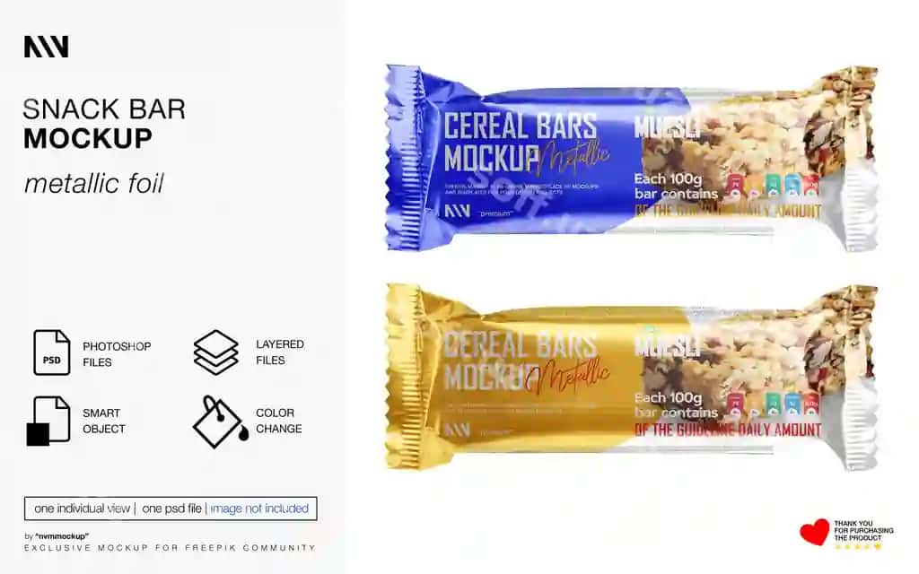 Snacklar paneli mockup | Snack bar mockup