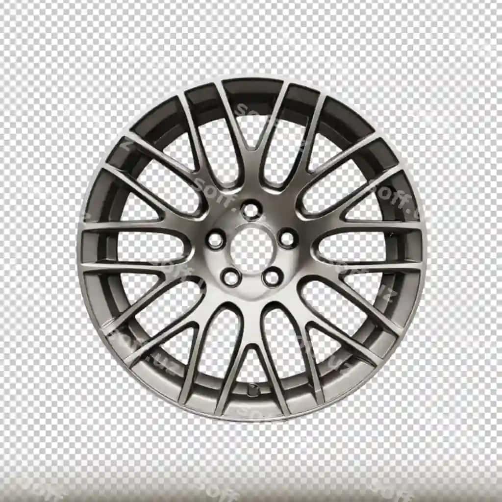 Mashina diski ajraltirilgan shaffof orqa fonda | Car rim isolated transparent background