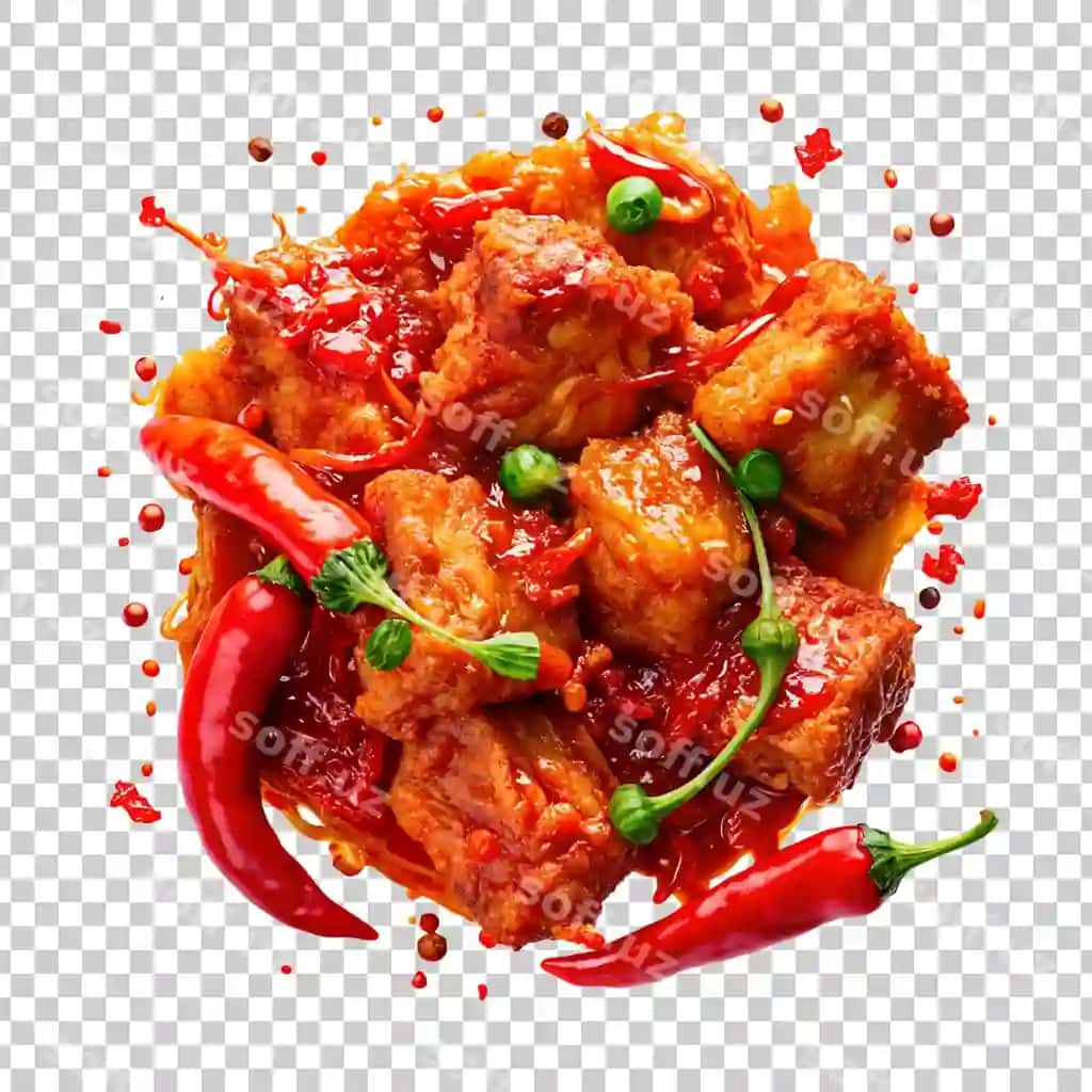 Choobuk tovuq kari qizil biber yashil biberr | Bowl chicken curry with red pepper green pepper