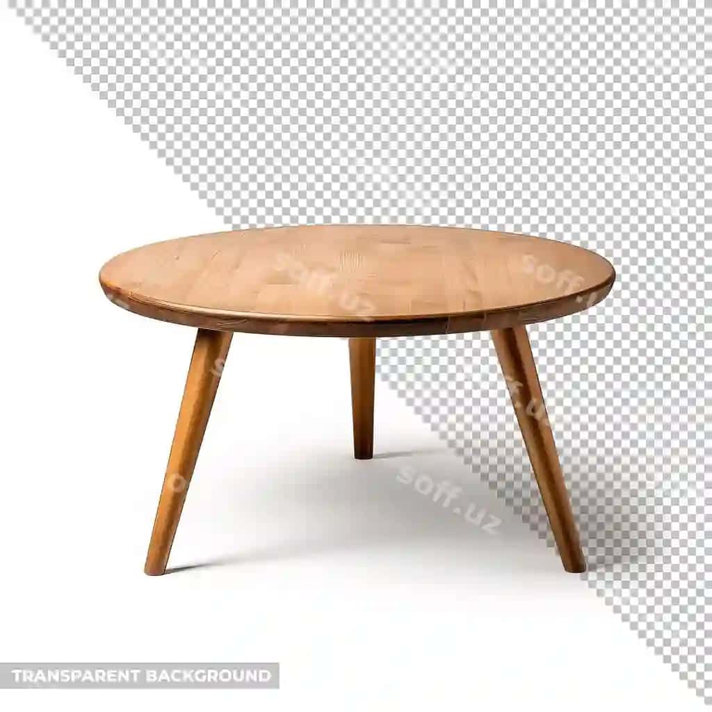 Kofe masa foni yo'q, ajraltirilgan | Coffee table isolated without background