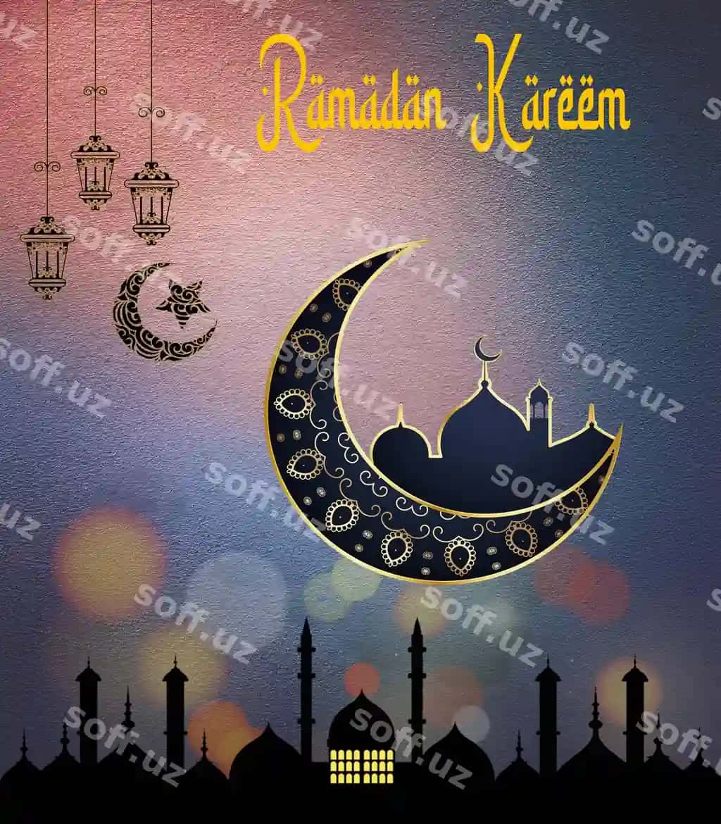 Ramazon kamoyish Islomiy diniy klassik orqa fonda | Ramadan kareem islamic religious classic background
