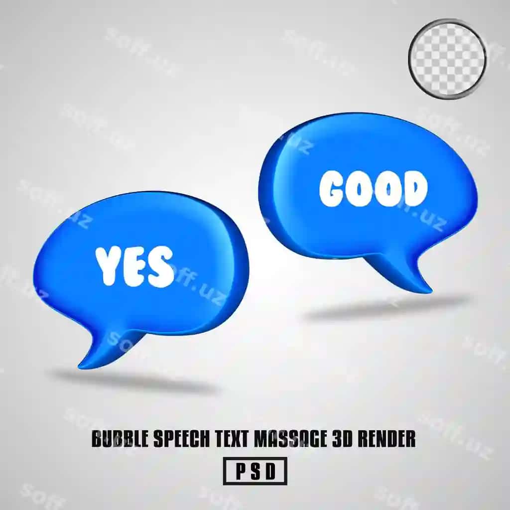 3d render so'z qutisi qisqa matn xabar | 3d render bubble speech short text masagge