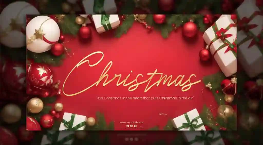 Dizayni murakkab Rojdestvo foni ikkalasi ham nafis bilan bezatilgan | Design sophisticated christmas backdrop embellished with both elegant