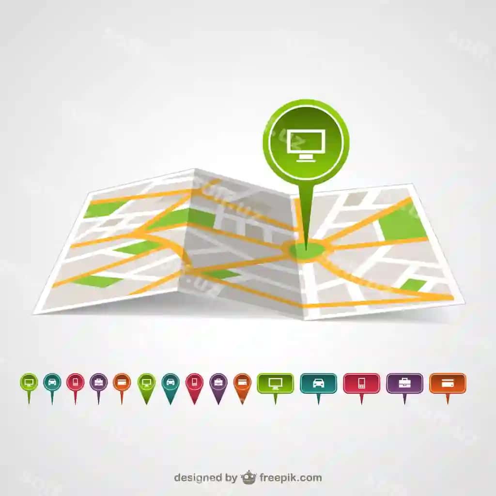 Yashil xarita pin kartasi | Green map pin map