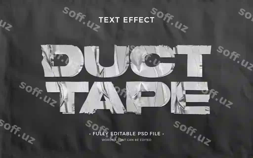 Lenta efekti | Duct tape text effect
