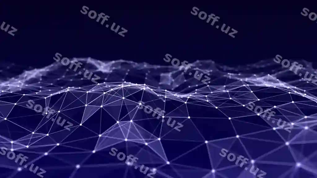 Abstrakt dalalak orqa fonda nuqtalar va chiziqlar harakatlanuvchi faza texnologiyasi illustratsiyasi kelajakchi zamonaviy dinamik dalalak 3D render | Abstract wave background with dots lines moving space technology illustration futuristic modern dynamic wave 3d rendering