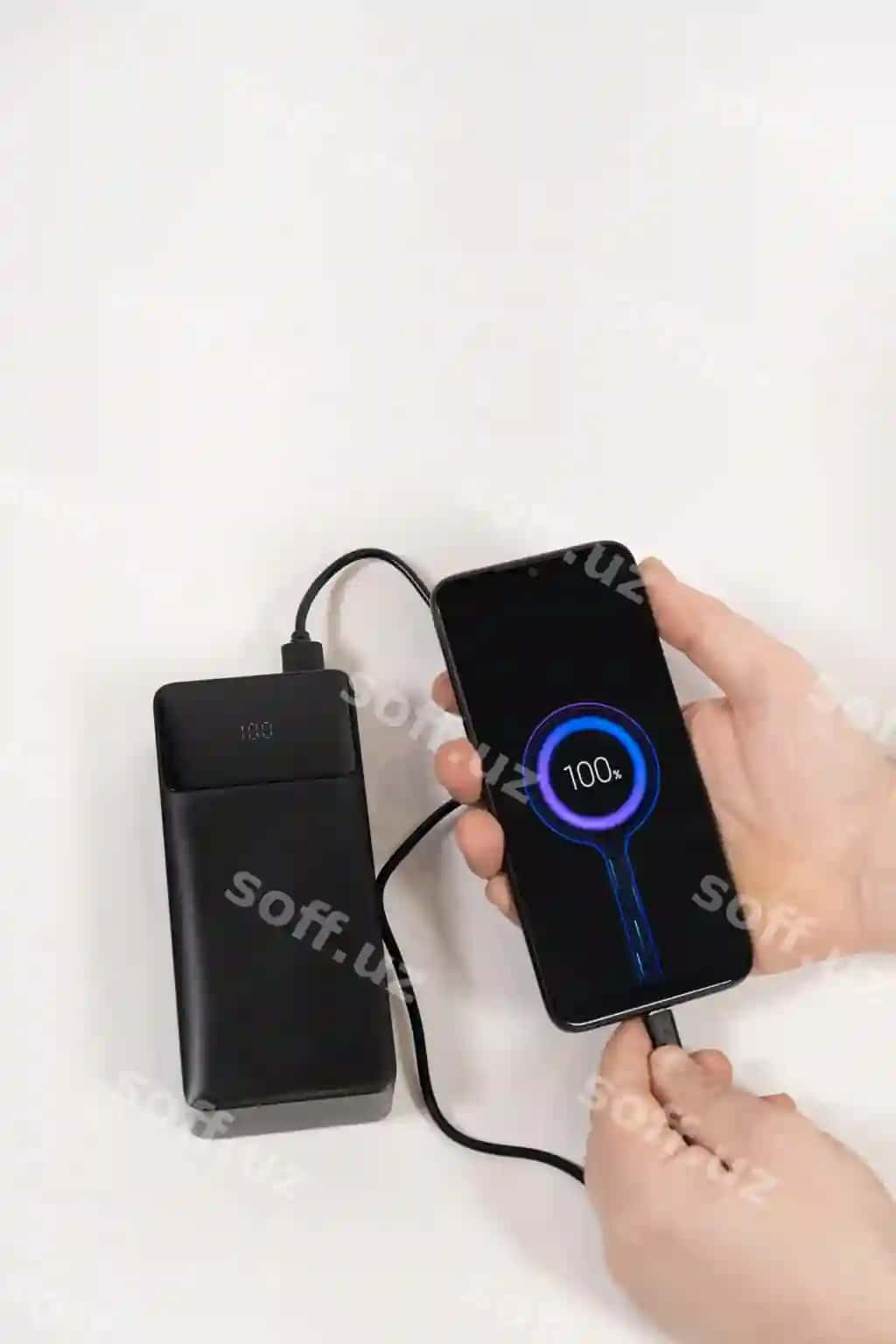 Mobil telefon quvvat bankini ulash | Connecting mobile phone power bank