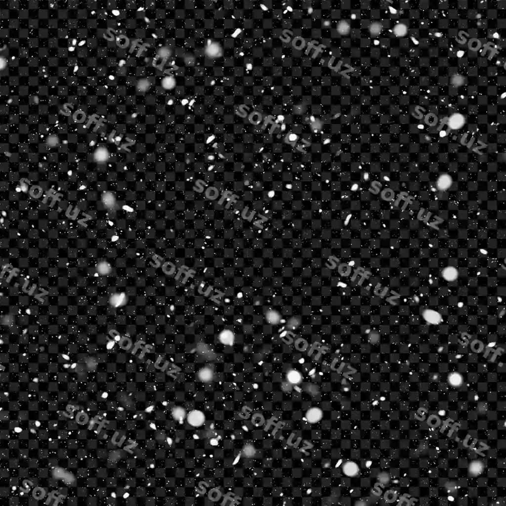 Tushyotgan qor shaffof orqa fonda | Falling snow transparent background