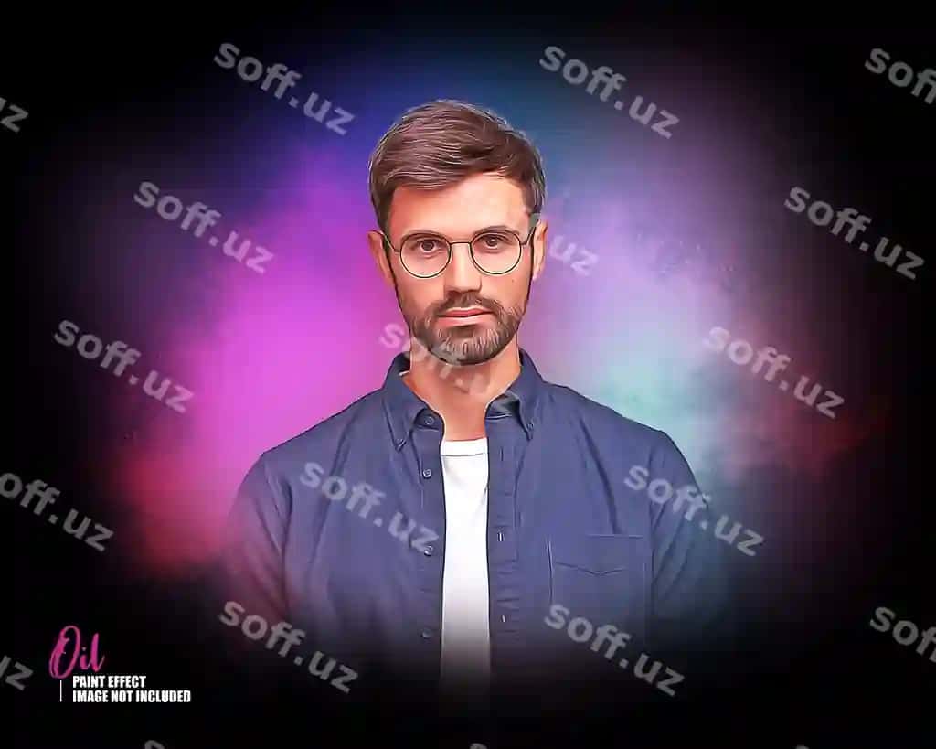Raqamli movaliy bo'rish fotosurat effekti | Digital oil painting photo effect