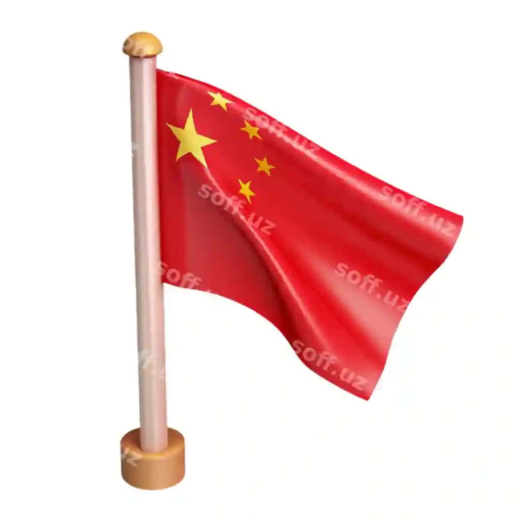 Qizil bayroqda sariq yulduz | Red flag with yellow star it