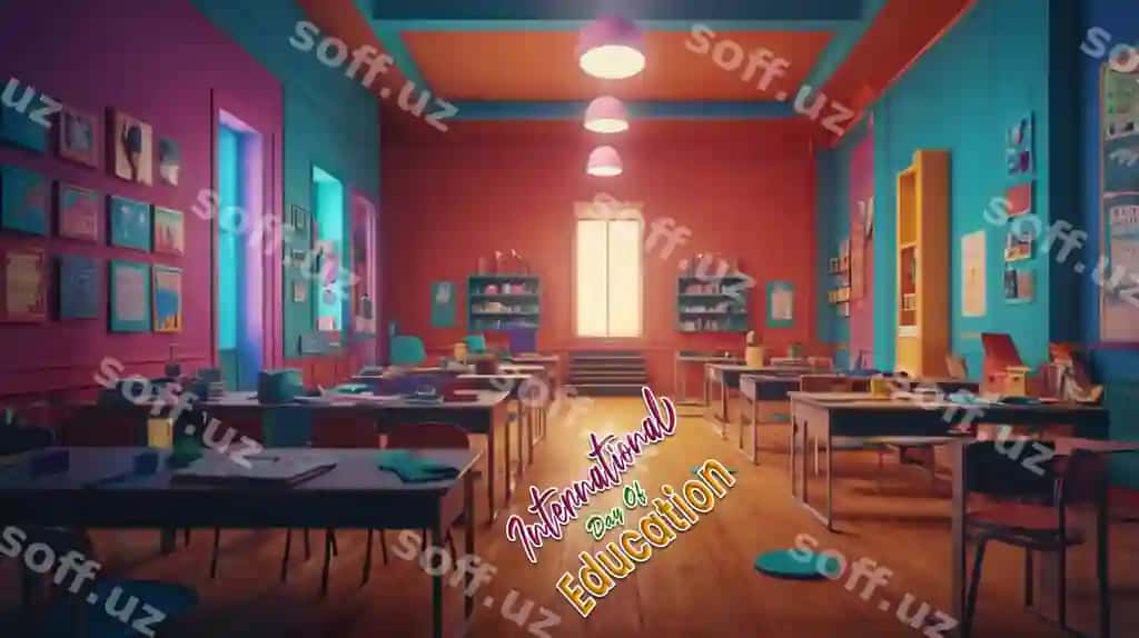Xalqaro kundalik ta'lim foni konsepsiyasi | International day education background concept