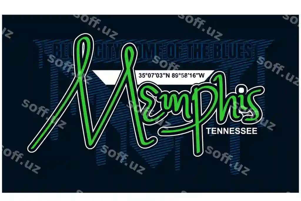 Memphis USA vintaj tipografiya dizayn vektor illustratsiyasi futbol koftesi | Memphis usa vintage typography design vector illustration tshirt
