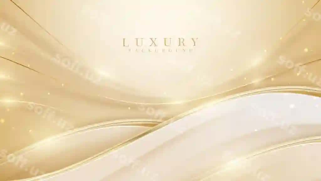 Hasharot anqaraf o'tpash fon shirin sharaf effekti dekoratsiyasi | Luxury abstract gold background with glitter light effect decoration