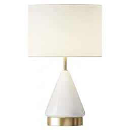 Metalized Glass USB Table Lamp
