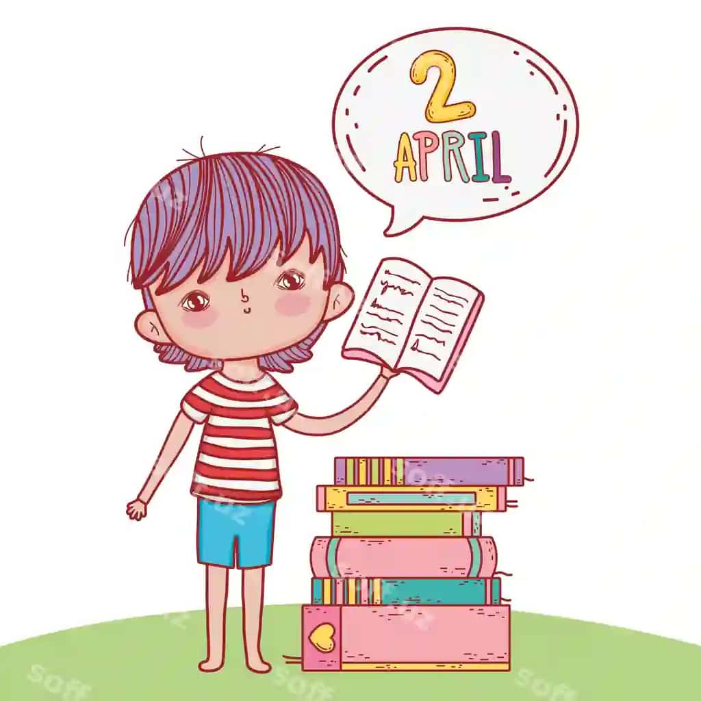 Kitoblar bilan o'g'il ta'lim chat pufagi | Boy with books education chat bubble