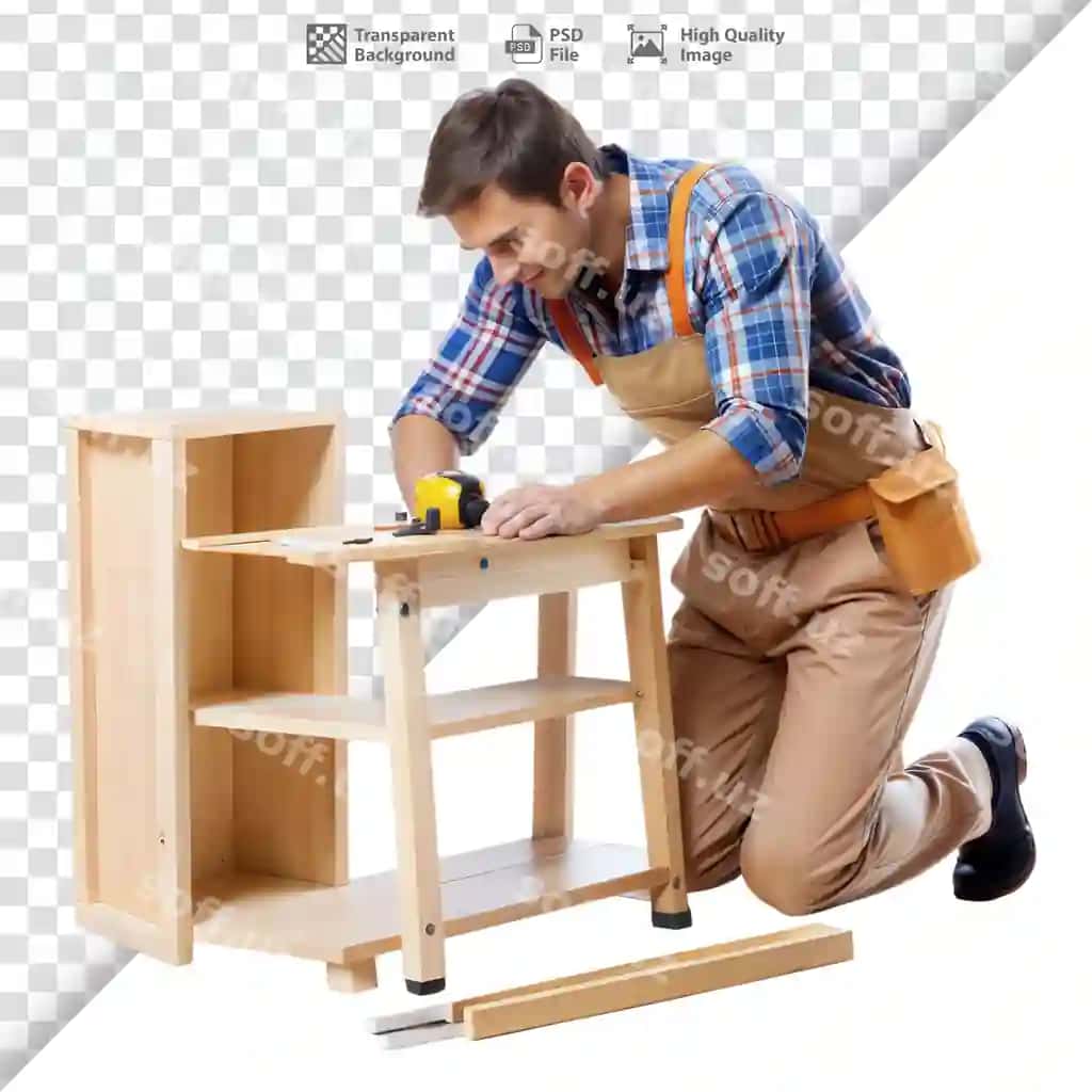 Quruvchi ishlayotgan yogʻochli loyiha | Carpenter working wooden project