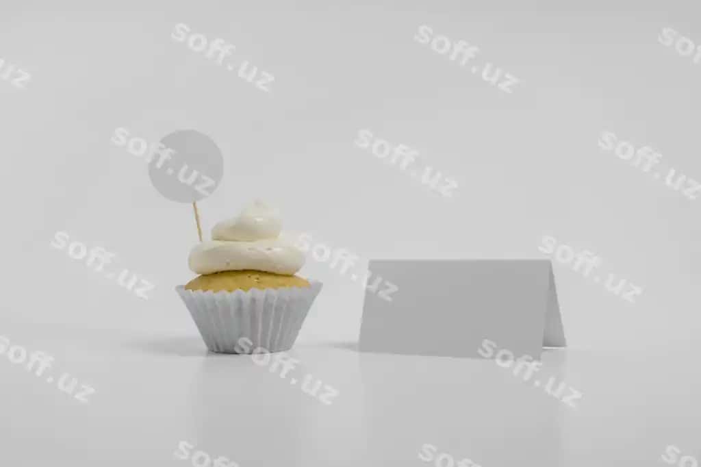 Mishrftli cupcake mockup | Delicious cupcake mockup