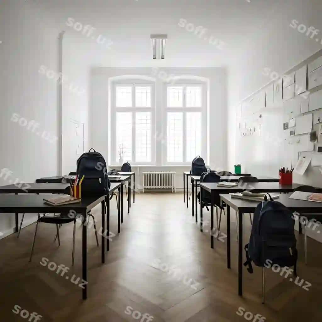 Xona stol stullari kitob orqali | Room with table chairs with book back