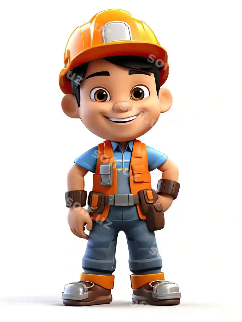 Multfil'm 3d pozar karyakteri | Cartoon 3d firefighter character