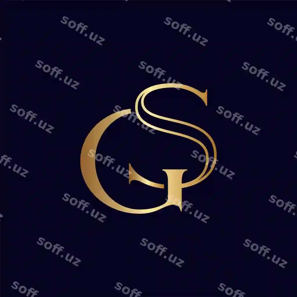 Go'zalik tabiiy varaq logotip vektor harf gs sg | Beauty natural leaf logo vector letter gs sg