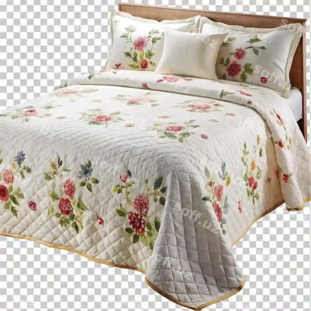 Yotoq ipidi dizayni shaffof fonda | Bed sheet design transparent background