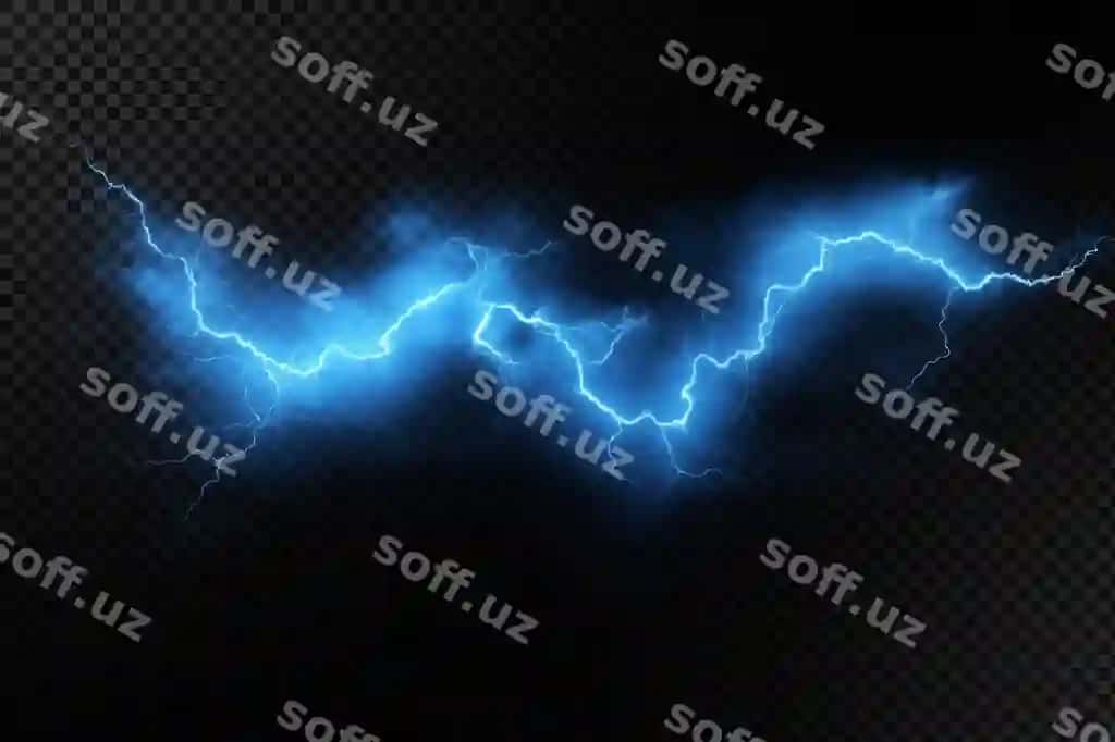 Koʻk shirgʻa qorongʻi orqa fonda | Blue lightning with dark background