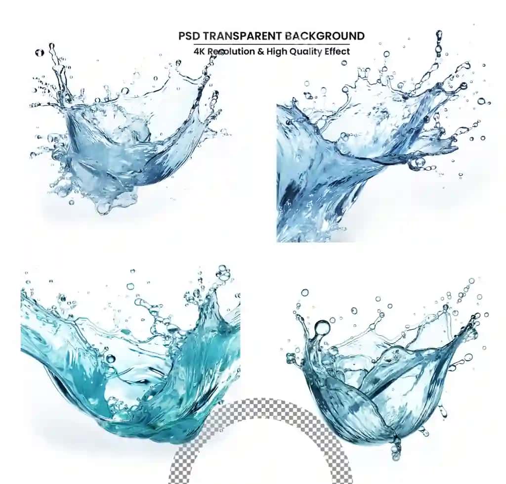 Suv sochiladi suv konsepsiyalari toza tabiiy suv to'lqalari sog'likli ichimlik | Water splashes water concepts pure natural water waves healthy drink
