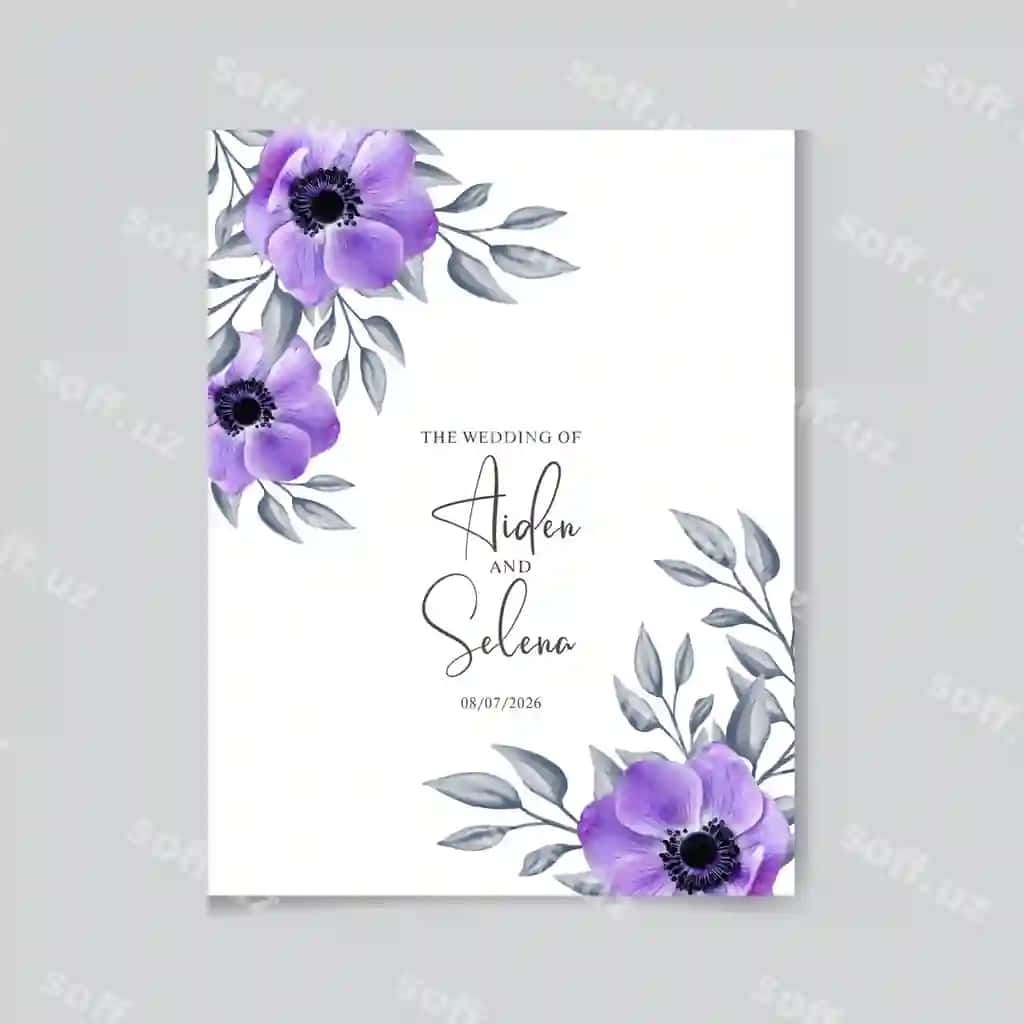 Akvarama ramkalar gullar bilan ramka shabloni | Watercolor frames with flowers frame template
