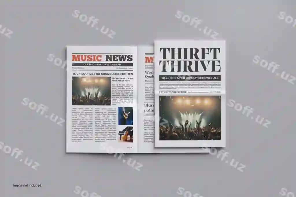 Gazeta namunasi | Newspaper mockup