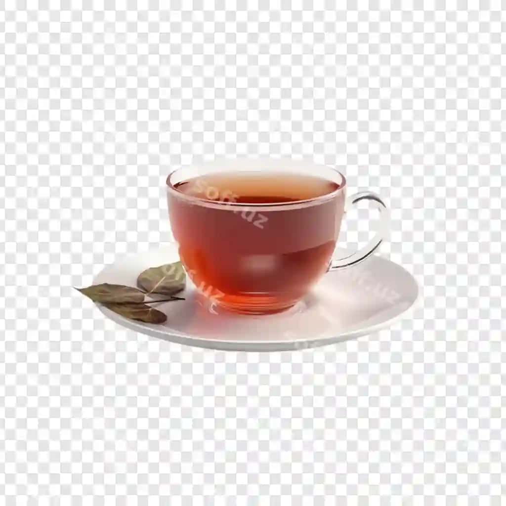 Choy kossasi yaproqli diska bilan | Cup tea with leaf saucer