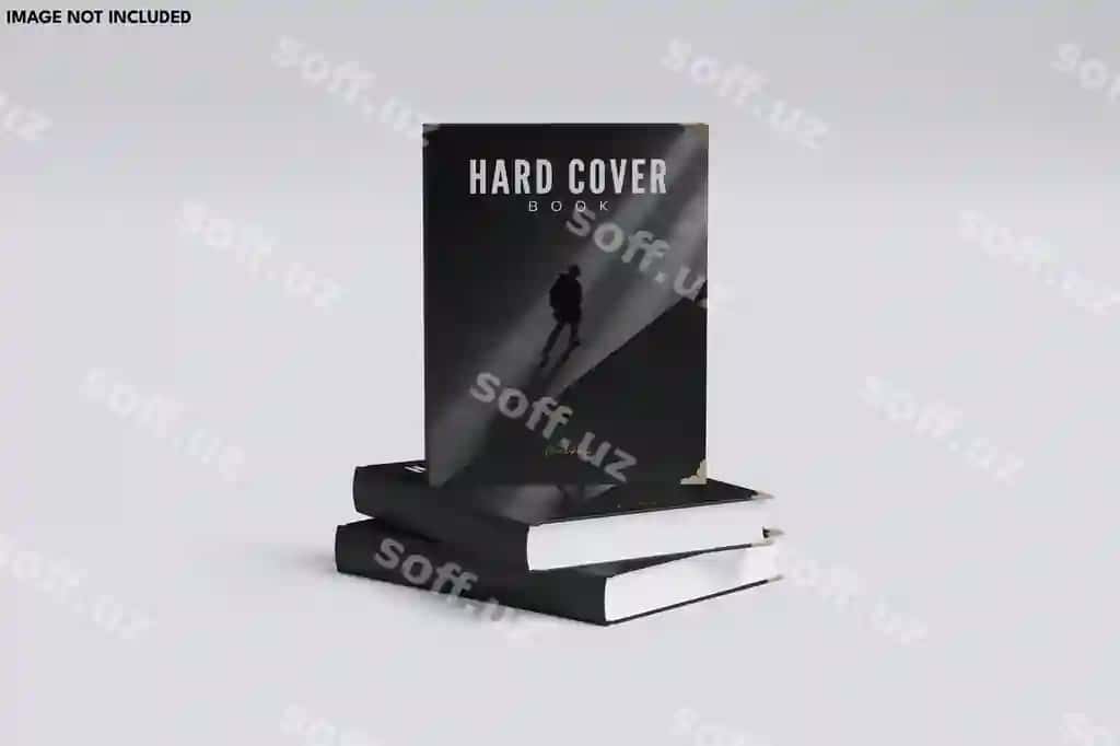 Qattiq jildli kitob namunasi | Hardcover book mockup