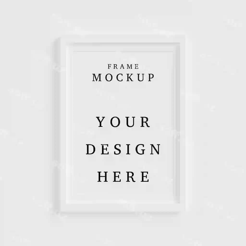 Chiroyli freym konsepsiya mockup bo'sh xona | Beautiful frame concept mockup empty room