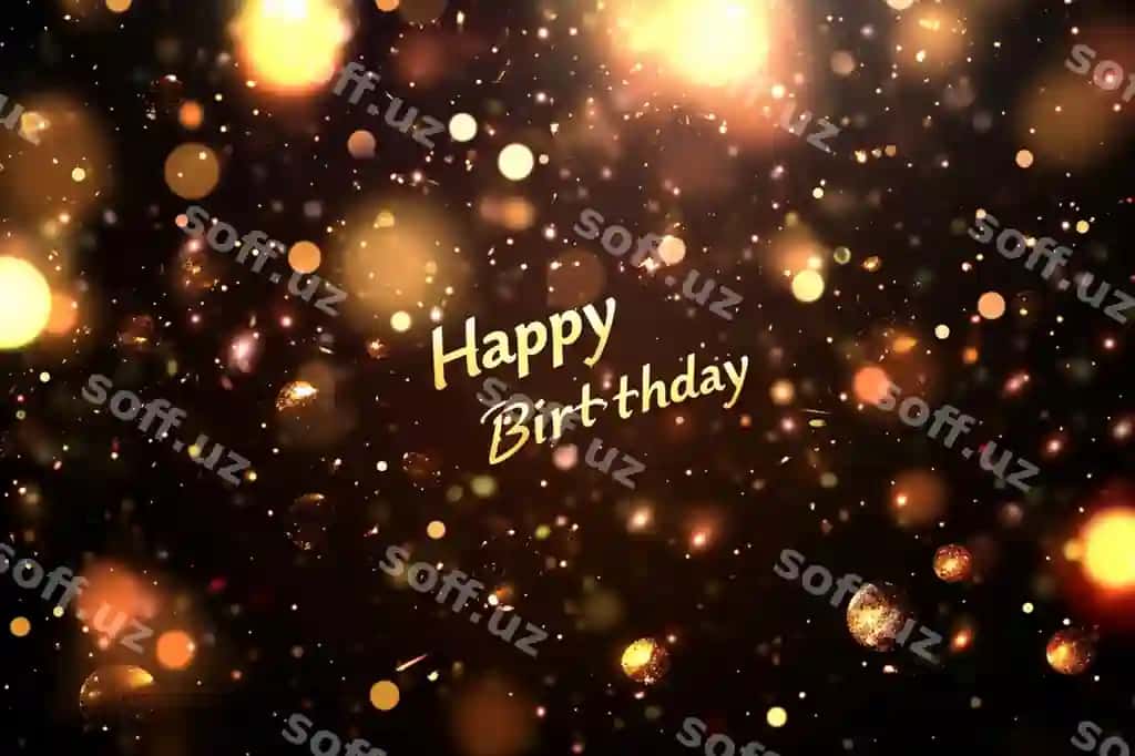 Tug'ilgan kuning tabrigi "Barkamol bo'ling" so'zi bilan | Happy birthday card with words happy birthday it