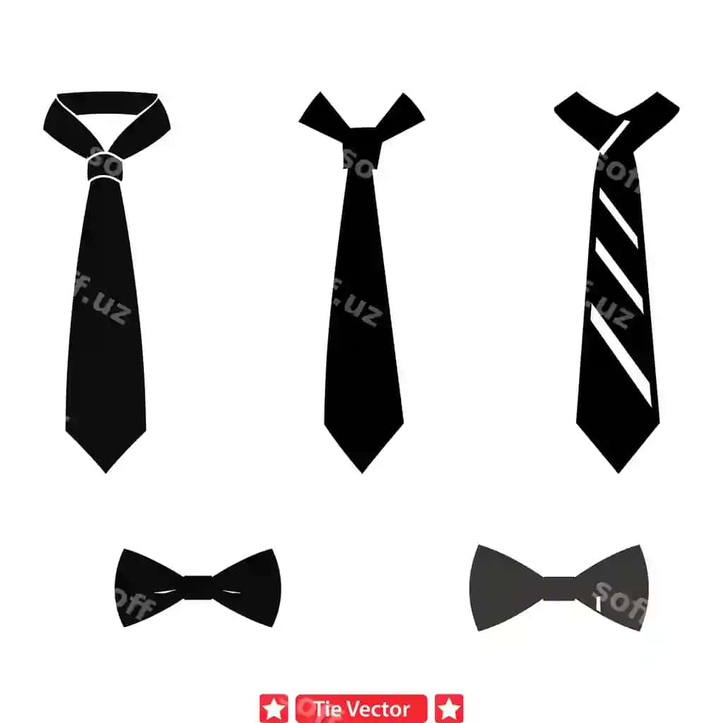 Girliqli galstuk rasmchalari to'plami moda aksesuarlar dizaynlari | Stylish tie clipart collection fashionable accessories designs