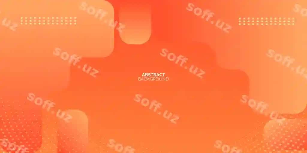 Canlı portlak fond bossaj shakllar bilan soyut fon | Vibrant orange abstract background with fluid shapes