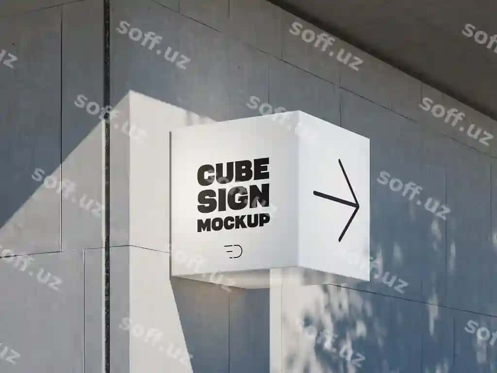 Kvadrat belgi doskasi | Square signboard