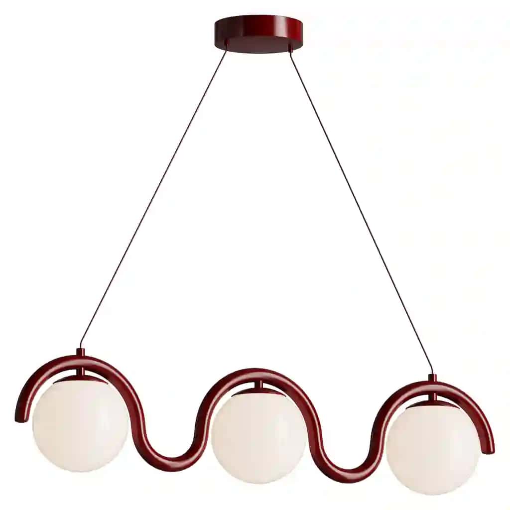 Lenox Linear Ball Pendant Lamp 3 heads