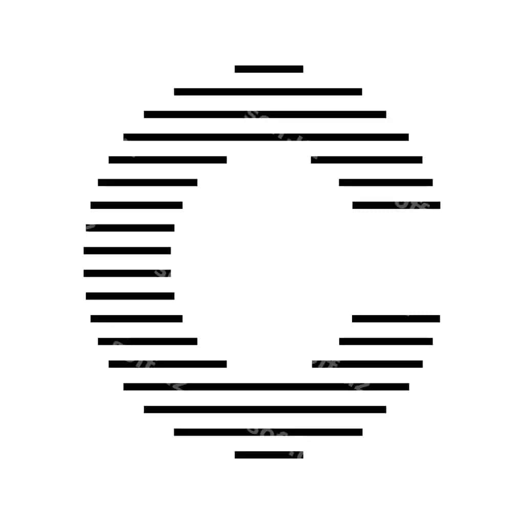 C harfi bosh harf monogrammasi logotip ikonasi geometric mayda chiziqlar | Letter c initial monogram logo icon geometric horizontal stripe