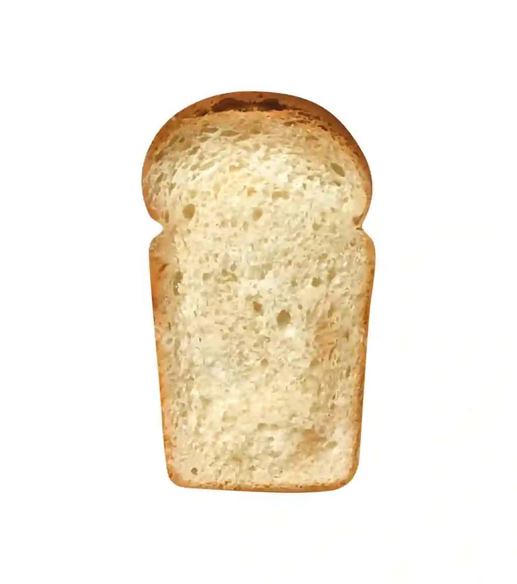 Tuzilma haqiqiy doya oq non vektor illustratsiyasi | Composition with realistic slice white bread vector illustration