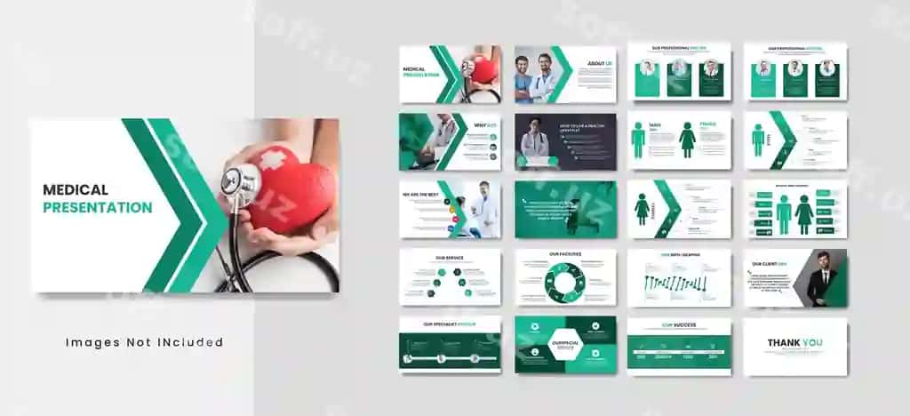 Sog'liq tibbiy prezentatsiya shablonlari, dizayn, grafiklar, jadvallar, infografika | Health medical presentation templates design graphs charts infographic