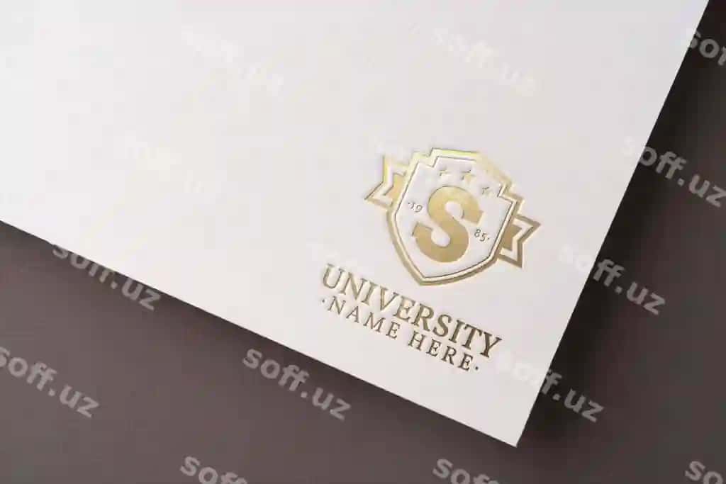 Logotip prezentatsiya qog'oz teksturasi | Logo presentation paper texture